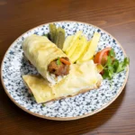 Лаваш с мини-шашлыками из баранины