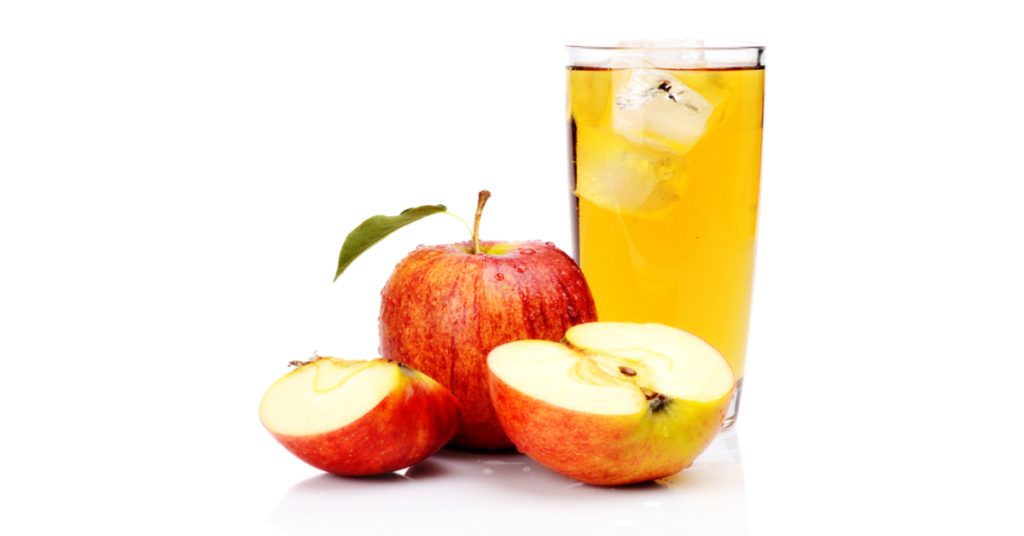 عصير طازج تفاح