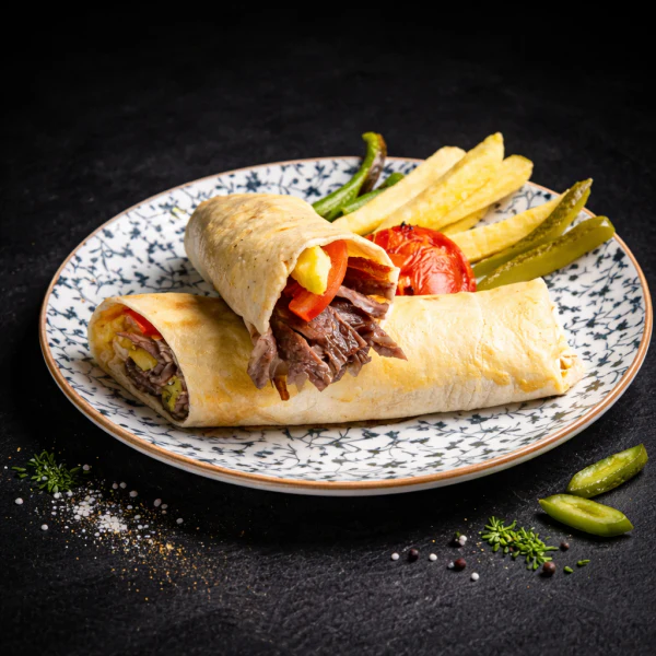 Traditional Iskender kebab
