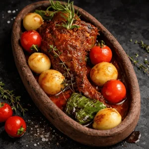Clay-Baked Lamb Shank